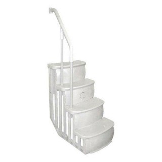 200600T Above Ground Swimming Pool Ladder Steps - White