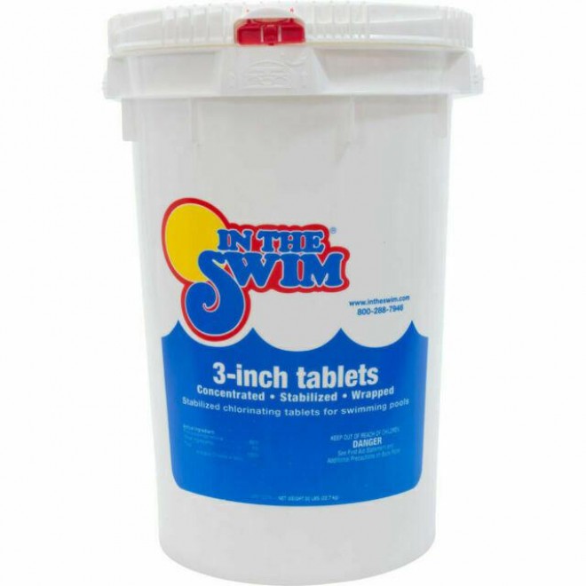 3 inch Chlorine Tablet Bucket - 50 Pound